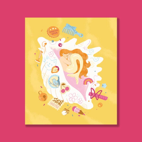 Playtime nap | Art Print