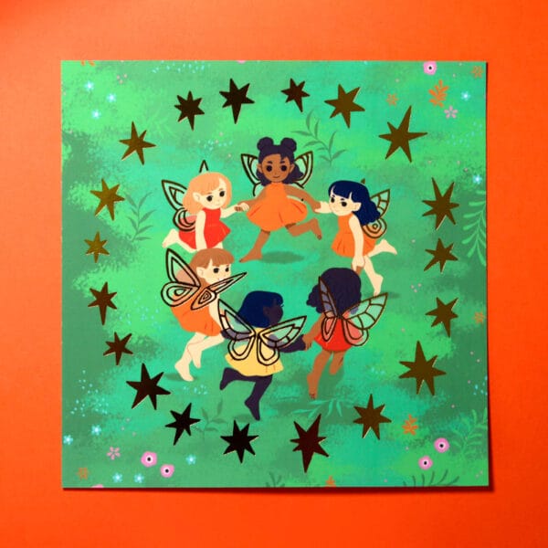 Fairies Frolicking | Foil Print